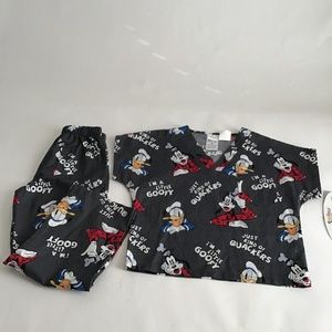 Disney Tooniforms by Cherokee mini scrubs Size M
